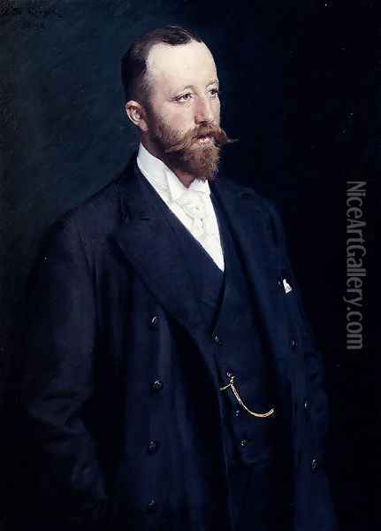 Portrait Of A Gentleman Oil Painting - Peder Severin Kroyer