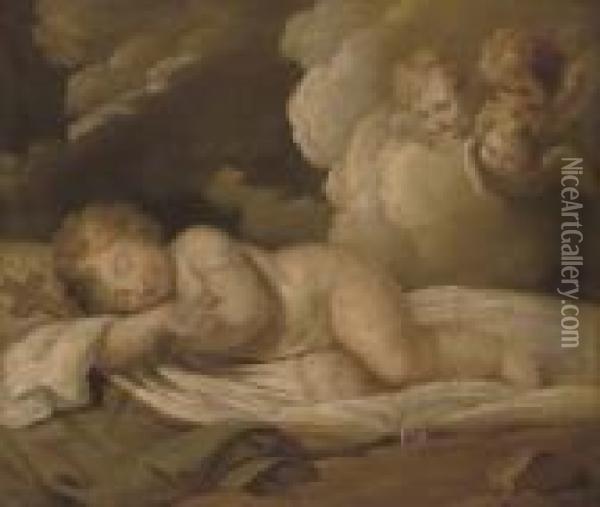 The Infant Christ Oil Painting - Guido Reni