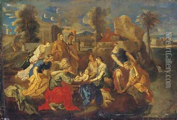 The Finding of Moses 3 Oil Painting - Nicolas Poussin