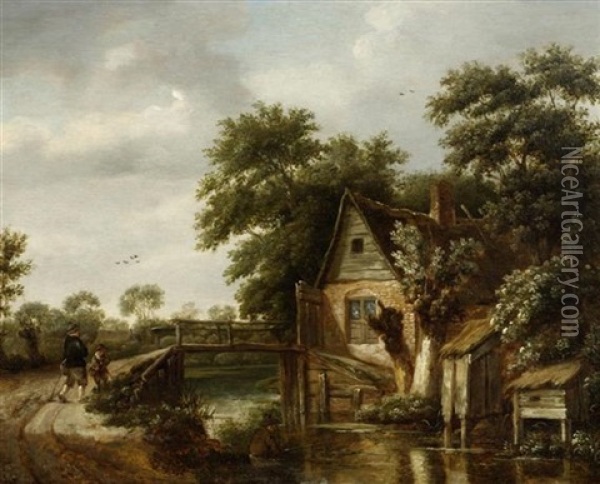 Kanallandschaft Oil Painting - Salomon Rombouts