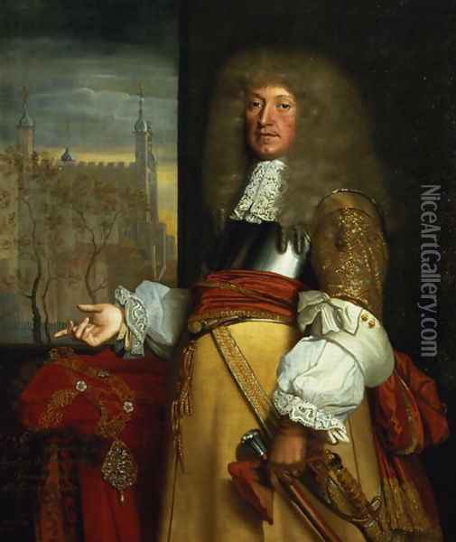 Sir John Robinson, 1662 Oil Painting - John Michael Wright