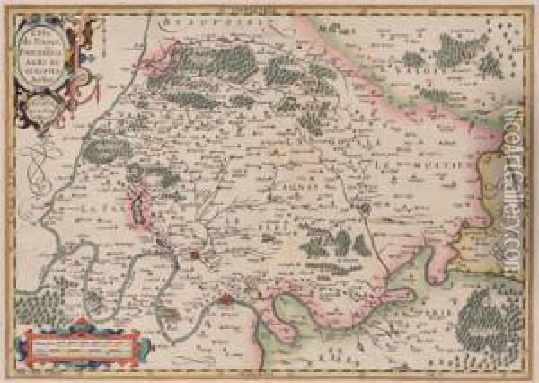 Landkarte Von Frankreich, Isle De France Oil Painting - Gerardus, G. Kremer Mercator