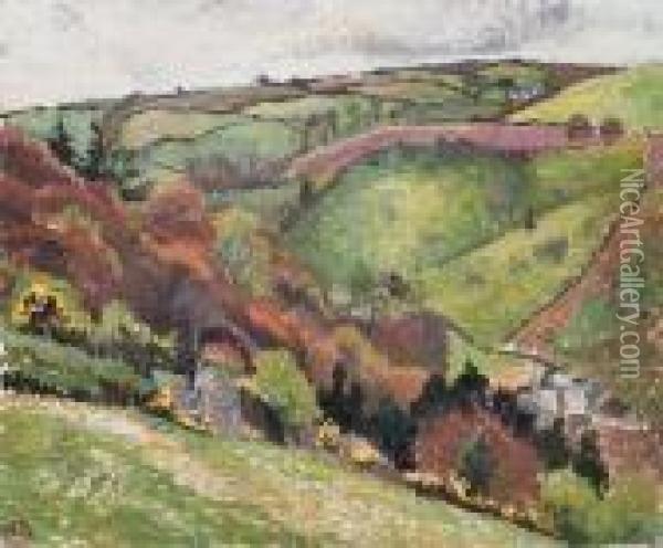 Blackpool, Devon Oil Painting - Lucien Pissarro