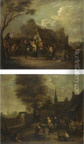 Feste Paesane Oil Painting - David The Younger Teniers
