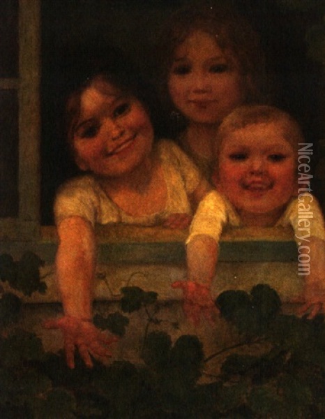 Gluckliche Kinder Oil Painting - Carl Von Bergen