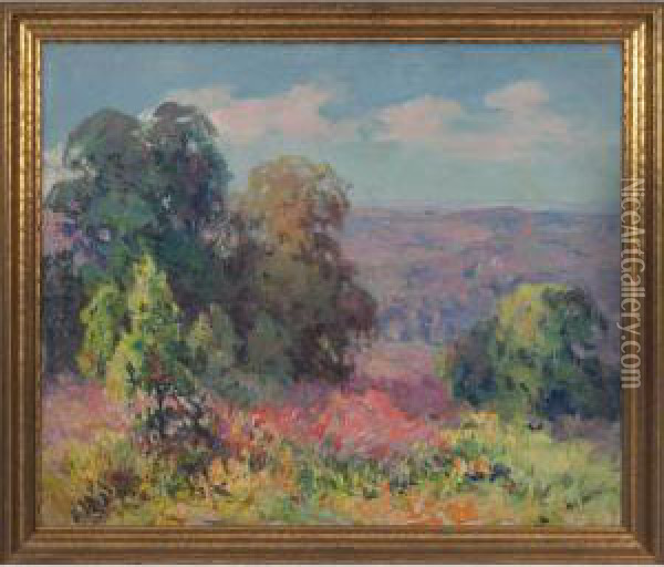 Brown County Landscape Oil Painting - John William, Will Vawter