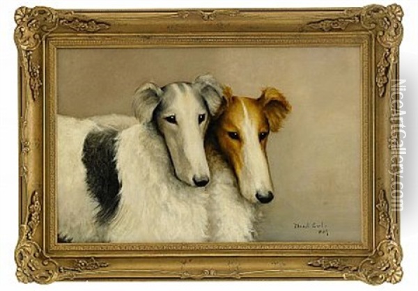 Hundportratt Oil Painting - Maud Earl