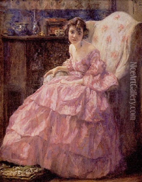 Mujer Sentada Oil Painting - Giovanni Giani