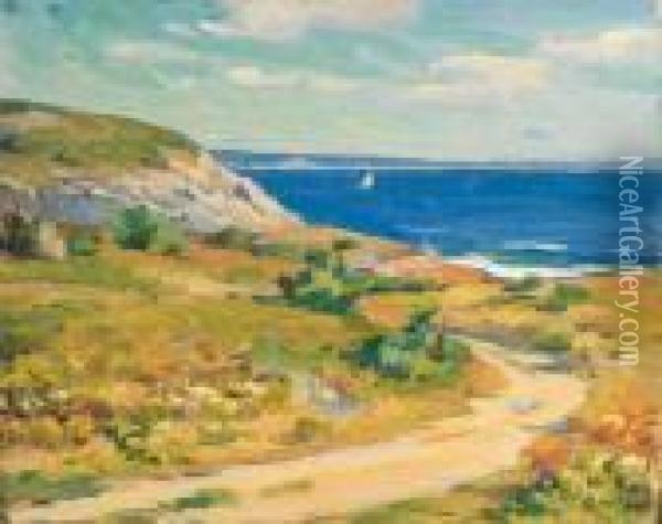 Sailing, Monterey Oil Painting - Mabel May Woodward