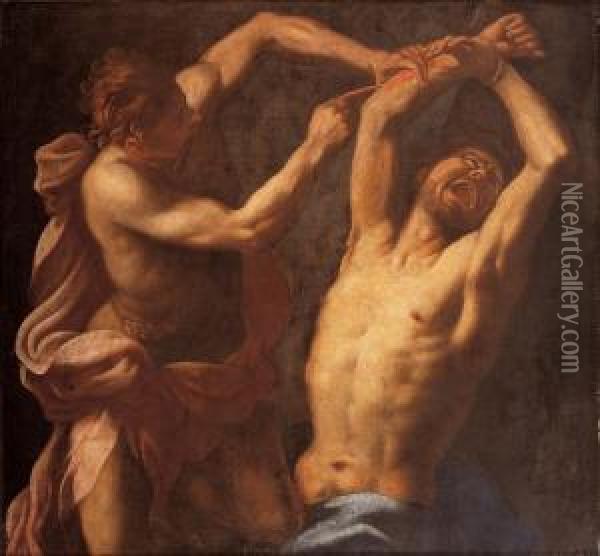 Apollo E Marsia Oil Painting - Bartolomeo Manfredi