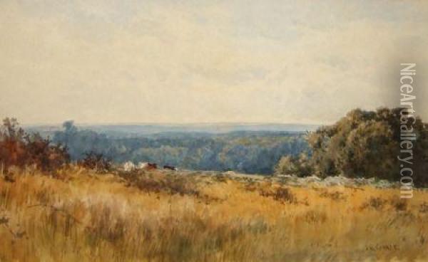 The Surrey Hills Oil Painting - James Edward Grace