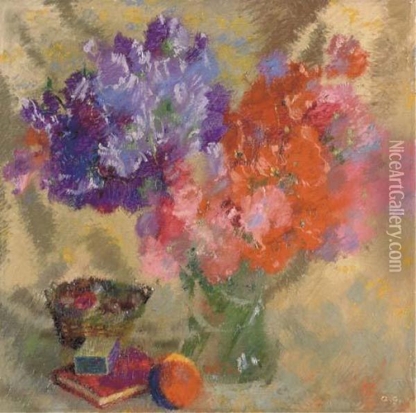 Blumen Ii Oil Painting - Augusto Giacometti