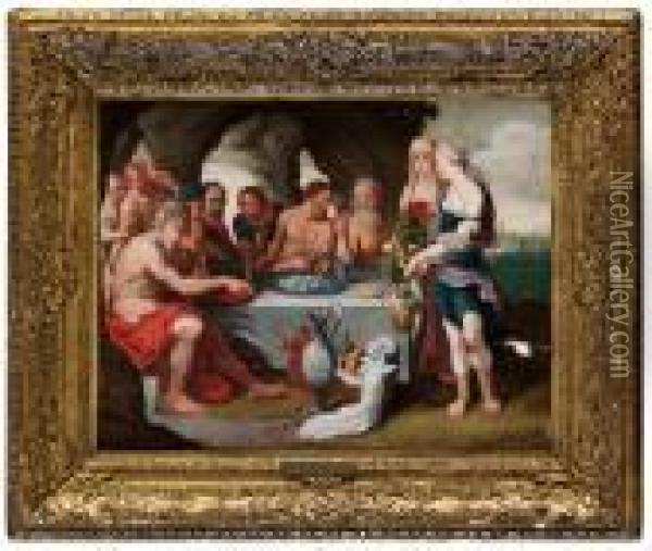 Athenarna Fira Theseus Aterkomst Oil Painting - Peter Paul Rubens