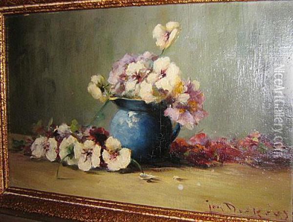 Nature Morte Aux Fleurs Oil Painting - Jan Deckers