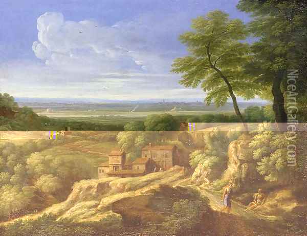 Classical landscape Oil Painting - Gaspard Dughet Poussin