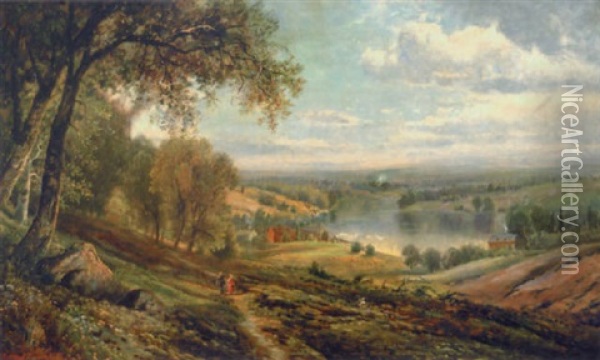 Valley Of Washington, Columbia County, New York Oil Painting - Edmund Darch Lewis