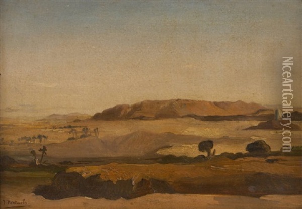 Vue Du Desert Oil Painting - Jean-Francois Portaels