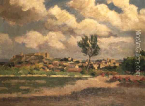 Arbre Dans Un Paysage Du Midi Oil Painting - Abel Louis Alphonse Lauvray