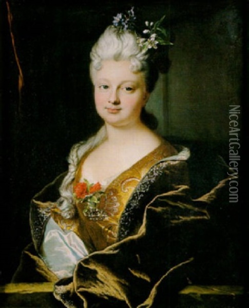 Portrait Presume De Madame Le Bret De La Briffe Oil Painting - Hyacinthe Rigaud