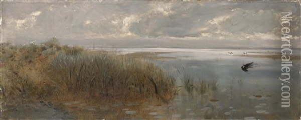 Seelandschaft In Der Umgebung Von Neapel Oil Painting - Giuseppe de Nittis