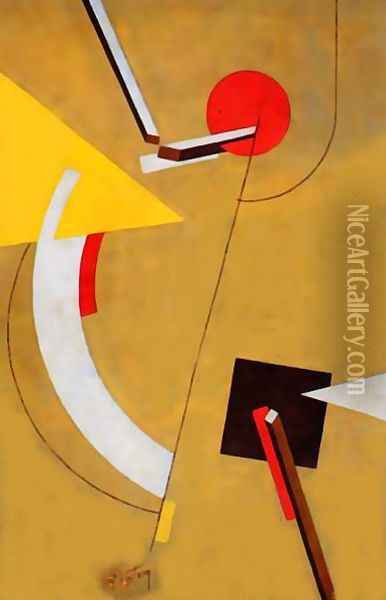 Proun Oil Painting - Eliezer Markowich Lissitzky