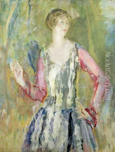 Miss Nancy Cunard 1925 Oil Painting - Ambrose McEvoy