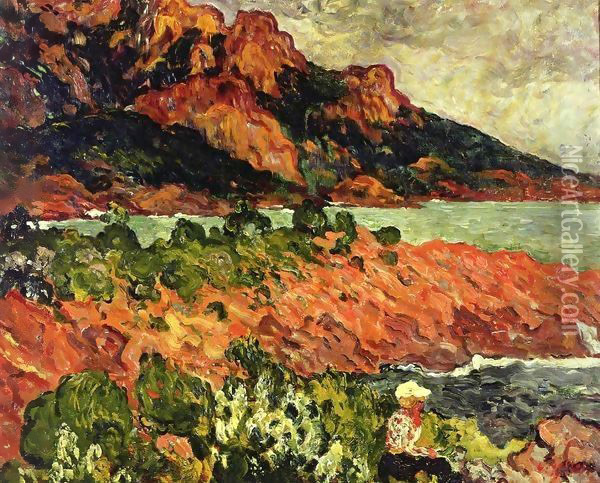 Rocks at Agay 1904 Oil Painting - Leon De Smet