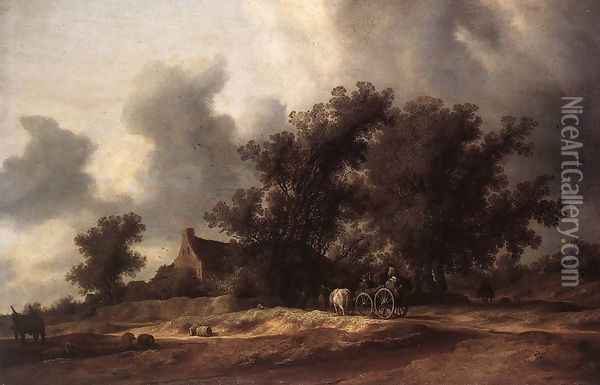 After the Rain 1631 Oil Painting - Salomon van Ruysdael