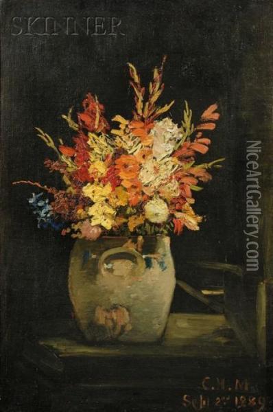 Still Life With Flowers Oil Painting - Charles Henry Miller
