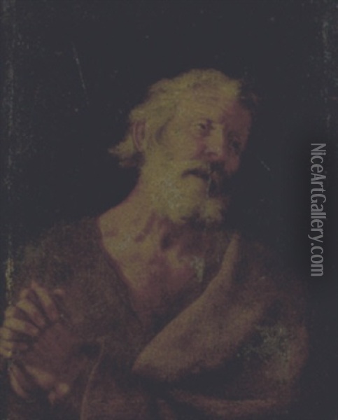 Santo Pietro In Preghiera Oil Painting - Pietro Bardellino