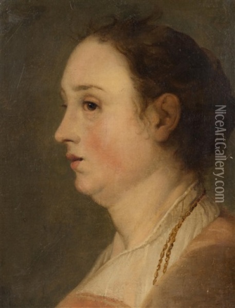 Portrait De Femme Oil Painting - Pieter Fransz de Grebber