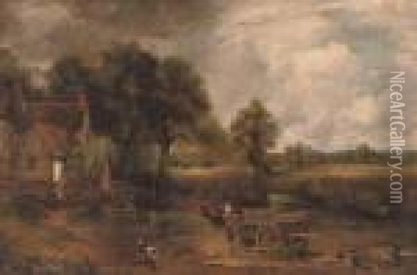 The Hay Wain Oil Painting - John Constable