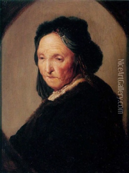 Portrait Of An Old Lady (rembrandt's Mother?) Oil Painting -  Rembrandt van Rijn