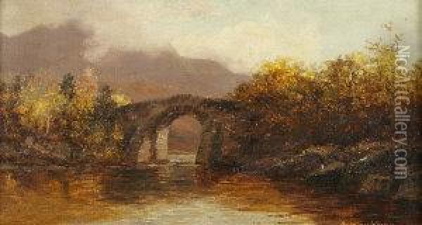 Cromwell's Bridge, Co. Kerry Oil Painting - Alexander Williams