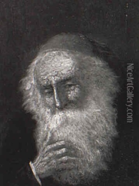 Portrait Of A Scholar Oil Painting - Sir Hubert von Herkomer