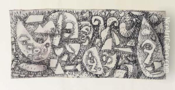 Metamorphose Der Fragmente Oil Painting - Paul Klee
