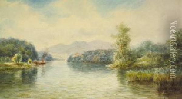 The Blackwater, Near Dromana, Co. Cork Oil Painting - Alexander Williams