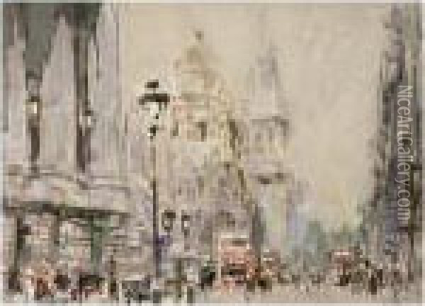 The Strand Oil Painting - William Walcot