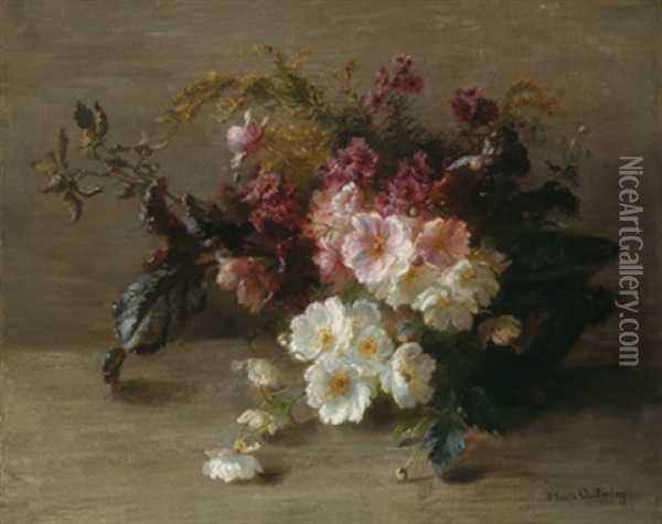 Blumenstillleben Oil Painting - Marie Oesterley