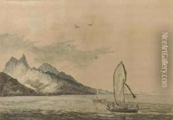 Matavai Bay, Tahiti Oil Painting - William Hodges