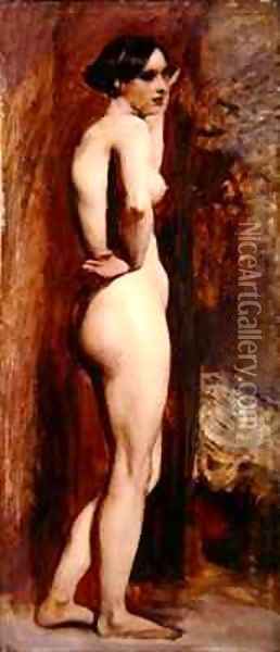 Female Nude from the Side Oil Painting - William Etty
