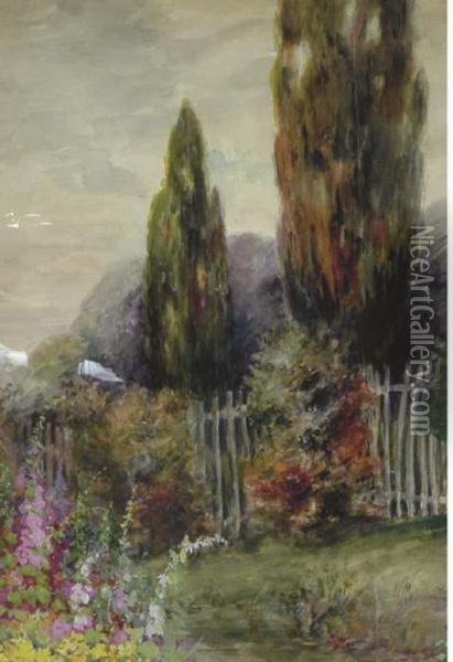 Blooming Springtime Garden Oil Painting - Louis Aston Knight