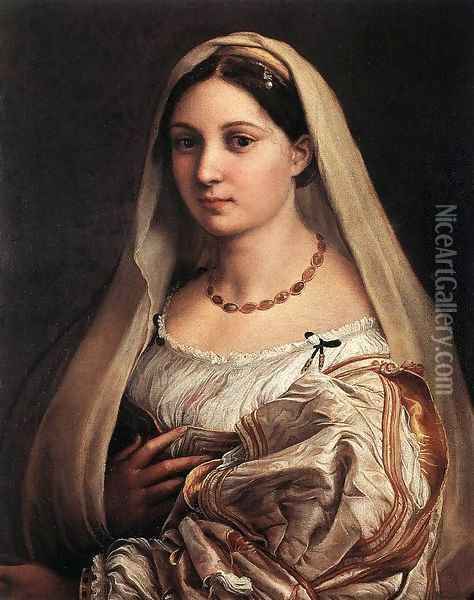 Woman with a Veil (La Donna Velata) Oil Painting - Raffaelo Sanzio