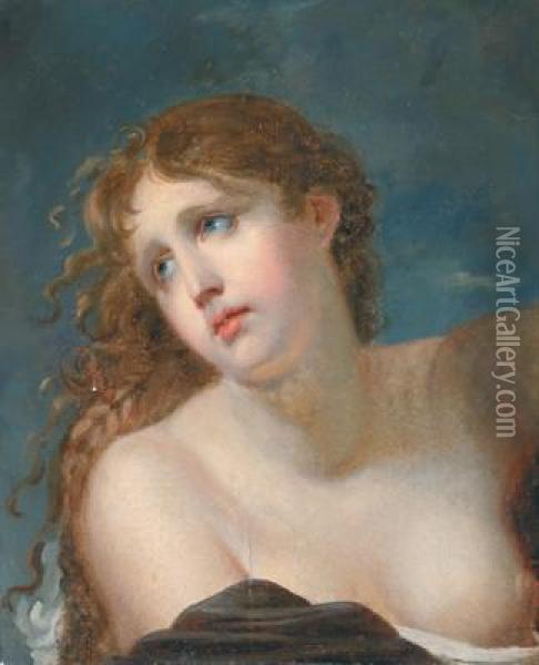 Ritratto Di Giovane Fanciulla Oil Painting - Jean Baptiste Greuze