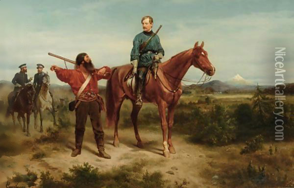 Michael Strogoff, Courier To Tsar Alexander II Oil Painting - Wilhelm Camphausen