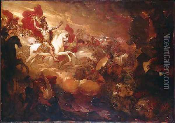Destruction of the Beast and the False Prophet Oil Painting - Benjamin West