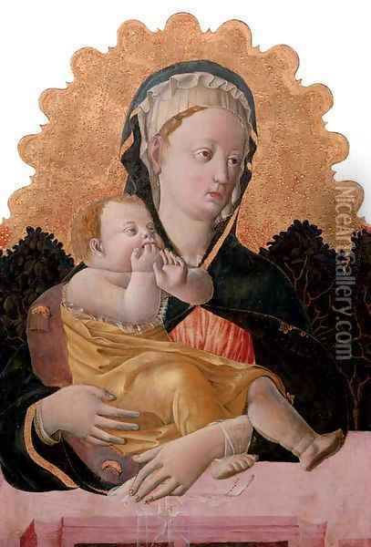 The Madonna and Child Oil Painting - Francesco Squarcione