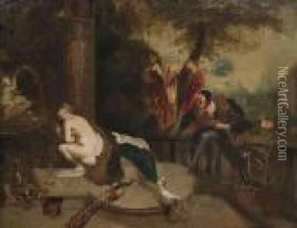 Susanna And The Elders. Oil Painting - Peter Paul Rubens