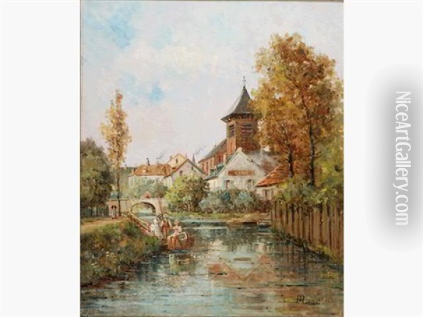 Moret-sur-loing Oil Painting - Gustave Mascart