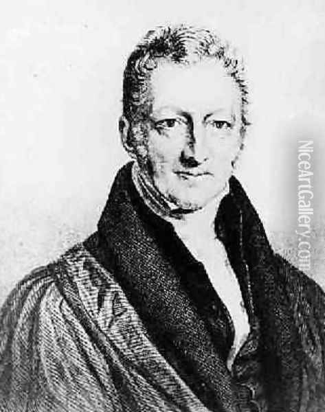 Portrait of Thomas Robert Malthus 1766-1834 Oil Painting - John Linnell
